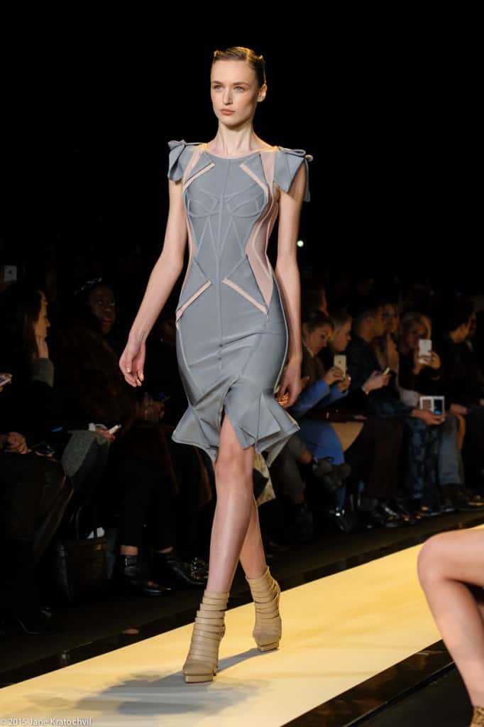 slim fit dress slacks Herve Leger