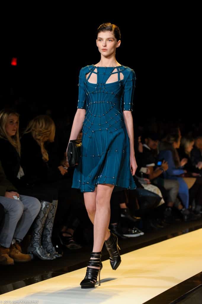 Herv Lger Reinvents the Bandage Dress With a Playful Flare for Fall 2015  - Fashion Mingle